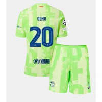 Dječji Nogometni Dres Barcelona Dani Olmo #20 Rezervni 2024-25 Kratak Rukav (+ Kratke hlače)